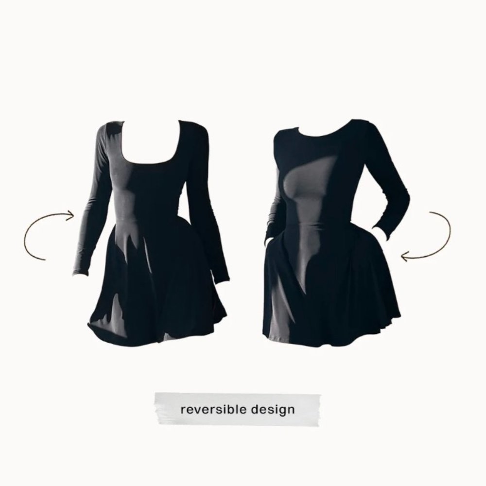 New AYM Rene Reversible Mini Dress